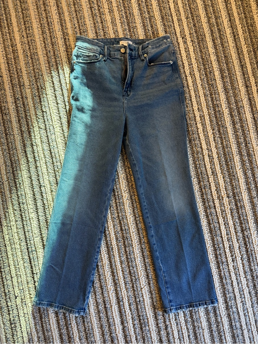 Good American Straight Leg Jeans Size 8